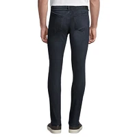 Stretch-Fit Tonal Denim Pants