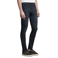 Stretch-Fit Tonal Denim Pants