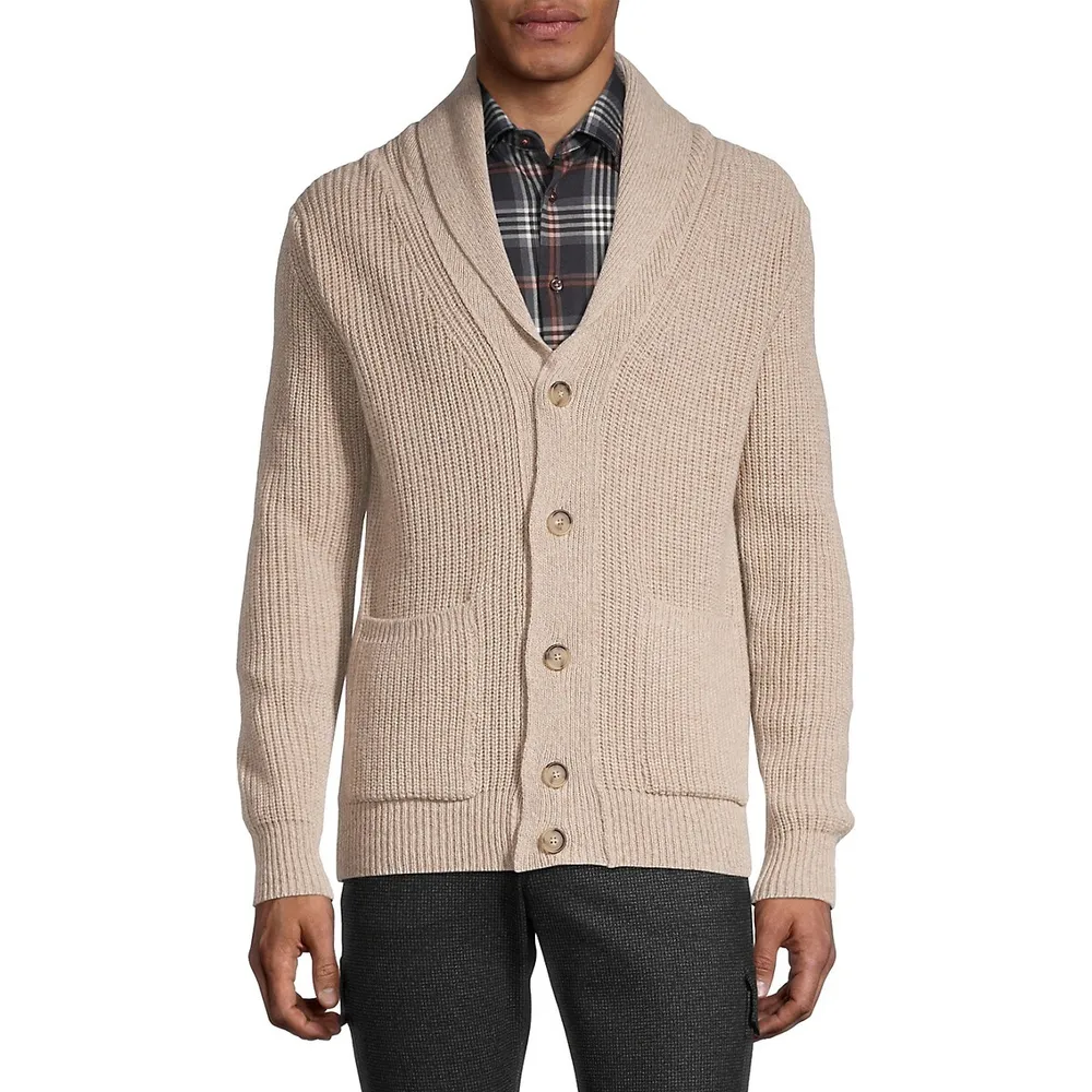 Shawl Lapel Cardigan