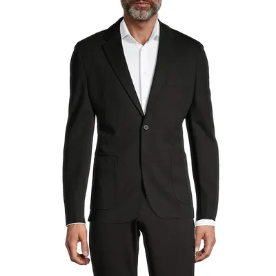 Soft Single-Breasted Suit Jacket