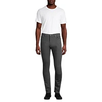 Pantalon en denim extensible ton sur
