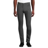 Pantalon en denim extensible ton sur