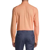 Four-Way Stretch Knit Slim-Fit Dress Shirt