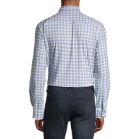 Slim-Fit Check 4-Way Stretch Dress Shirt