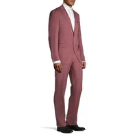 Nested Single-Breasted Slim-Fit Blazer