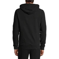 Raglan-Sleeve Ribbed Hoodie