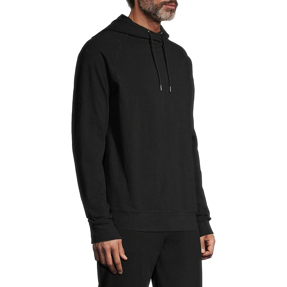 Raglan-Sleeve Ribbed Hoodie