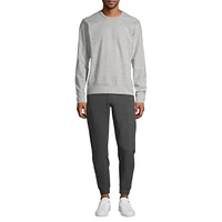 Ribbed Crewneck Sweatshirt
