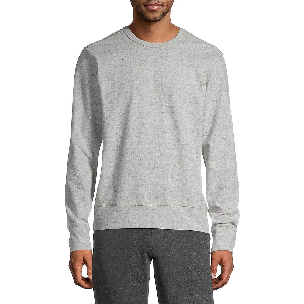 Ribbed Crewneck Sweatshirt