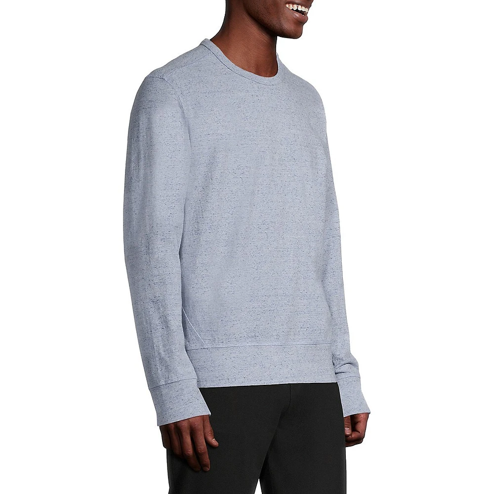 Ribbed Crewneck Sweatshirt