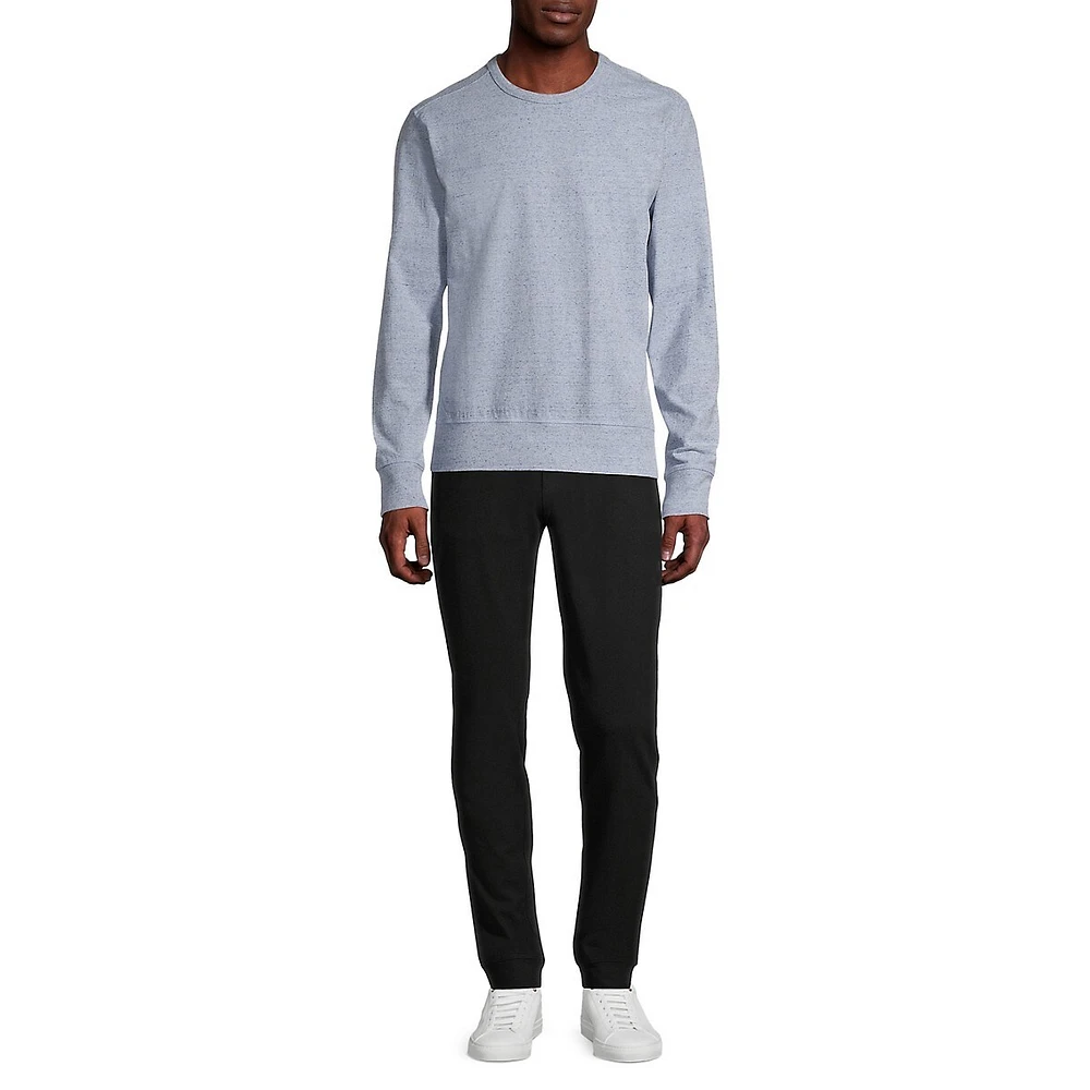 Ribbed Crewneck Sweatshirt