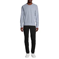 Ribbed Crewneck Sweatshirt