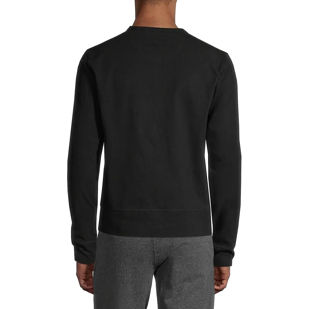 Ribbed Crewneck Sweatshirt