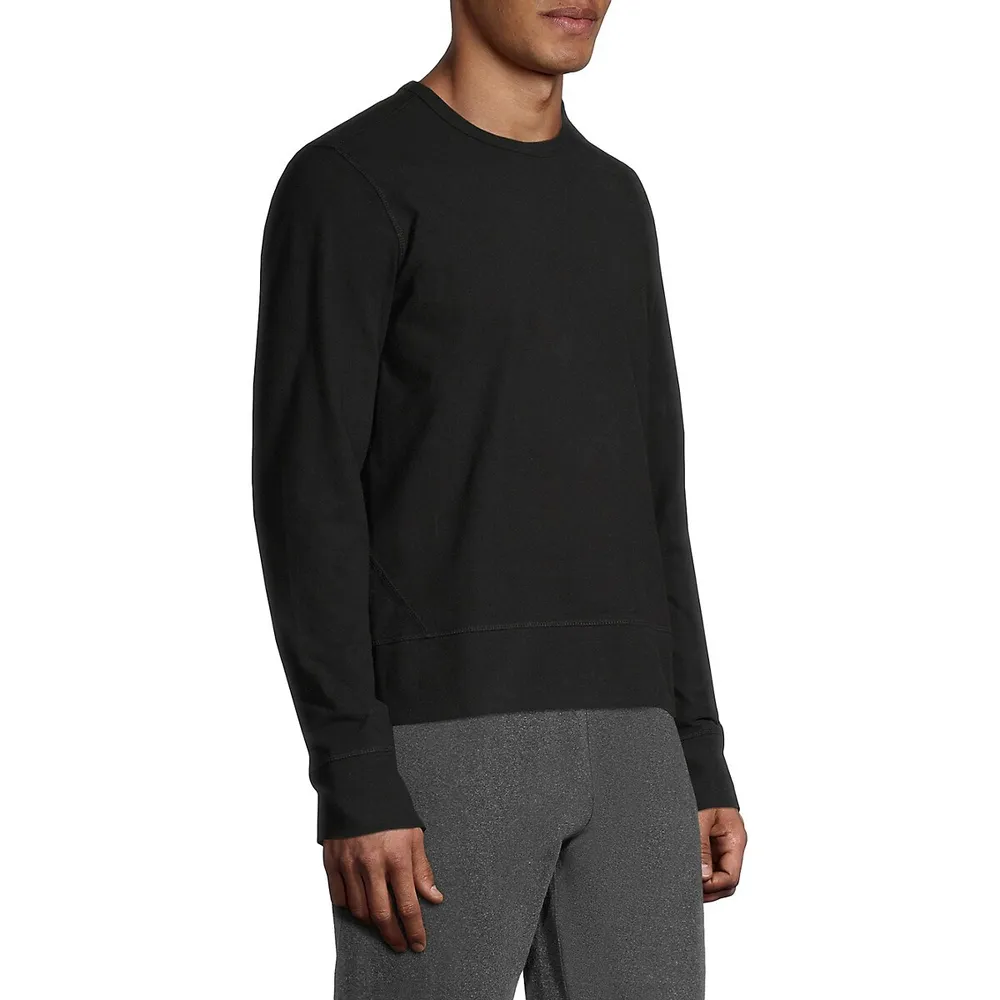 Ribbed Crewneck Sweatshirt