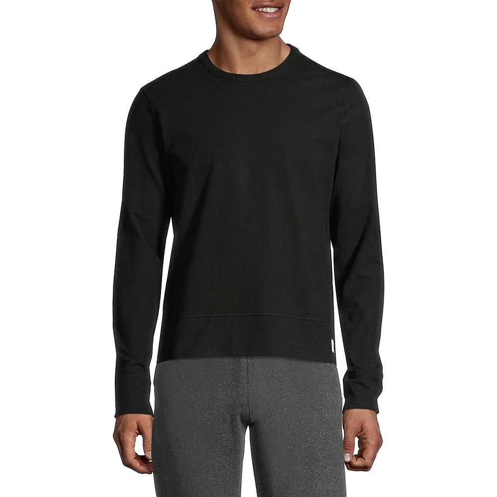 Ribbed Crewneck Sweatshirt