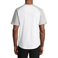 Colourblock Raglan-Sleeve T-Shirt