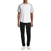 Colourblock Raglan-Sleeve T-Shirt