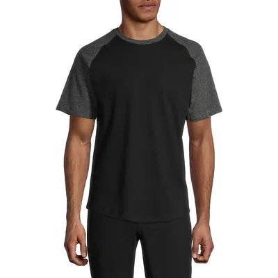Colourblock Raglan-Sleeve T-Shirt