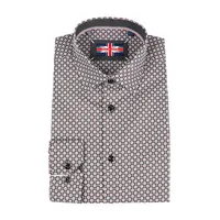 Slim-Fit Geo-Print Sport Shirt