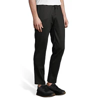 Drawstring Flat-Front Pinstripe Trousers