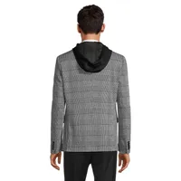 Deconstructed Soft Blazer With Removable Hooded Gilet