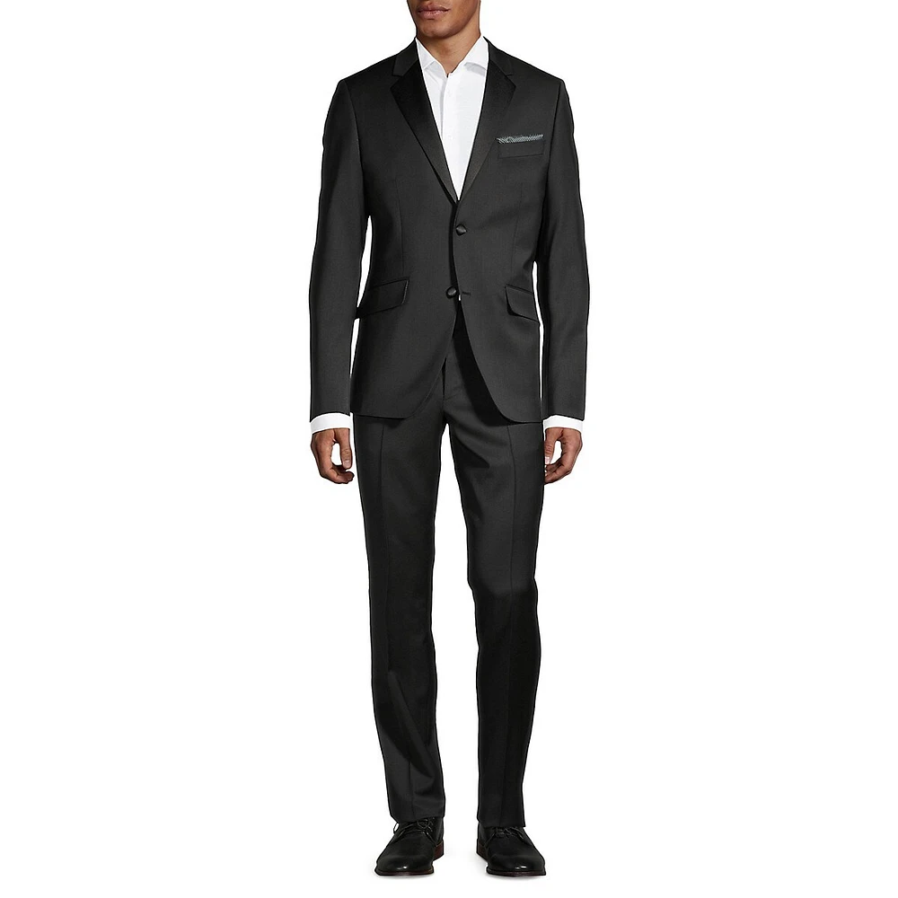 Slim-Fit Wool-Blend Tuxedo Suit