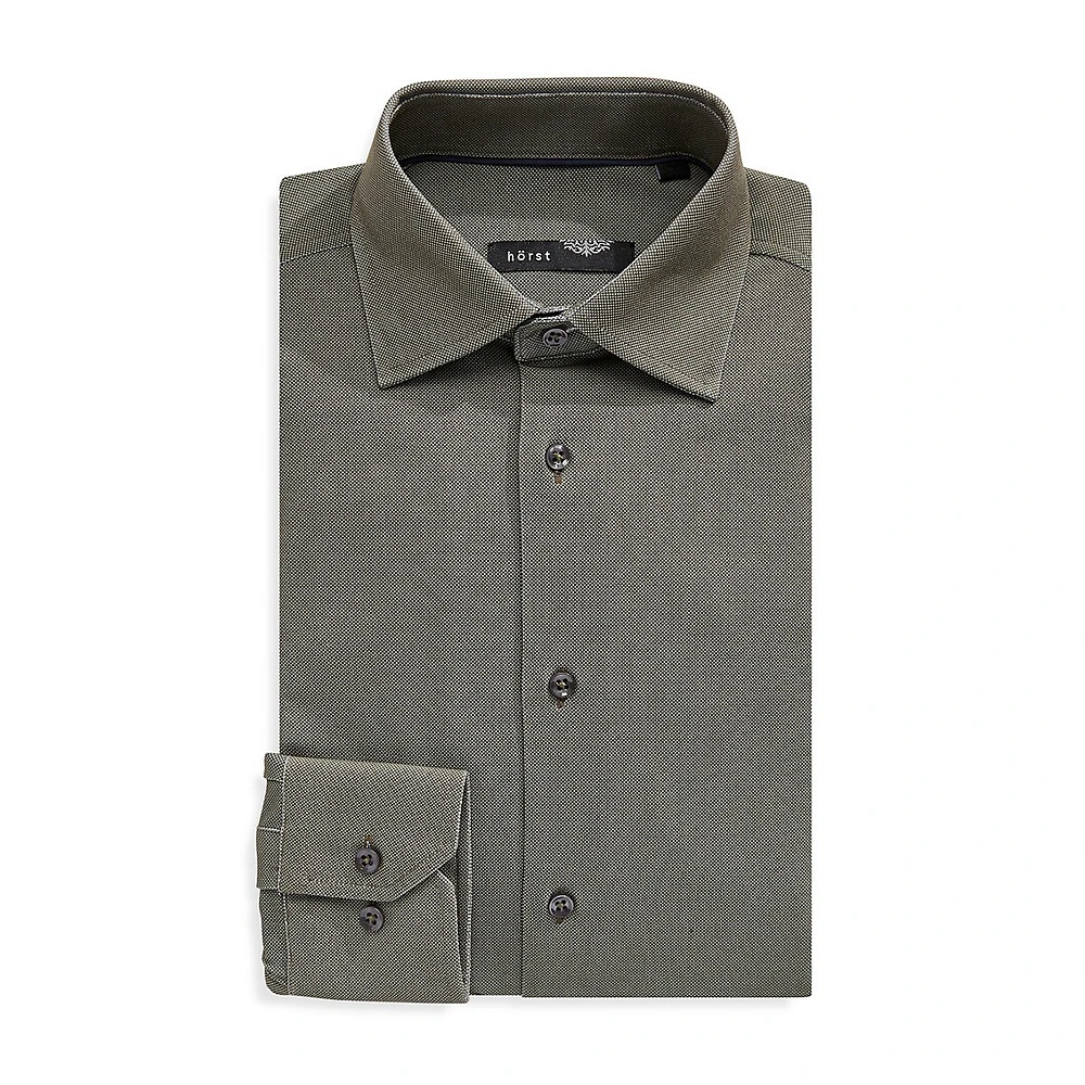 Slim-Fit 4-Way Stretch Dress Shirt