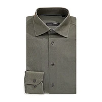 Slim-Fit 4-Way Stretch Dress Shirt