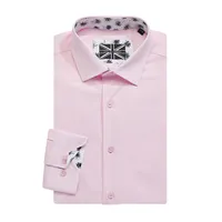 Slim-Fit Solid Dress Shirt