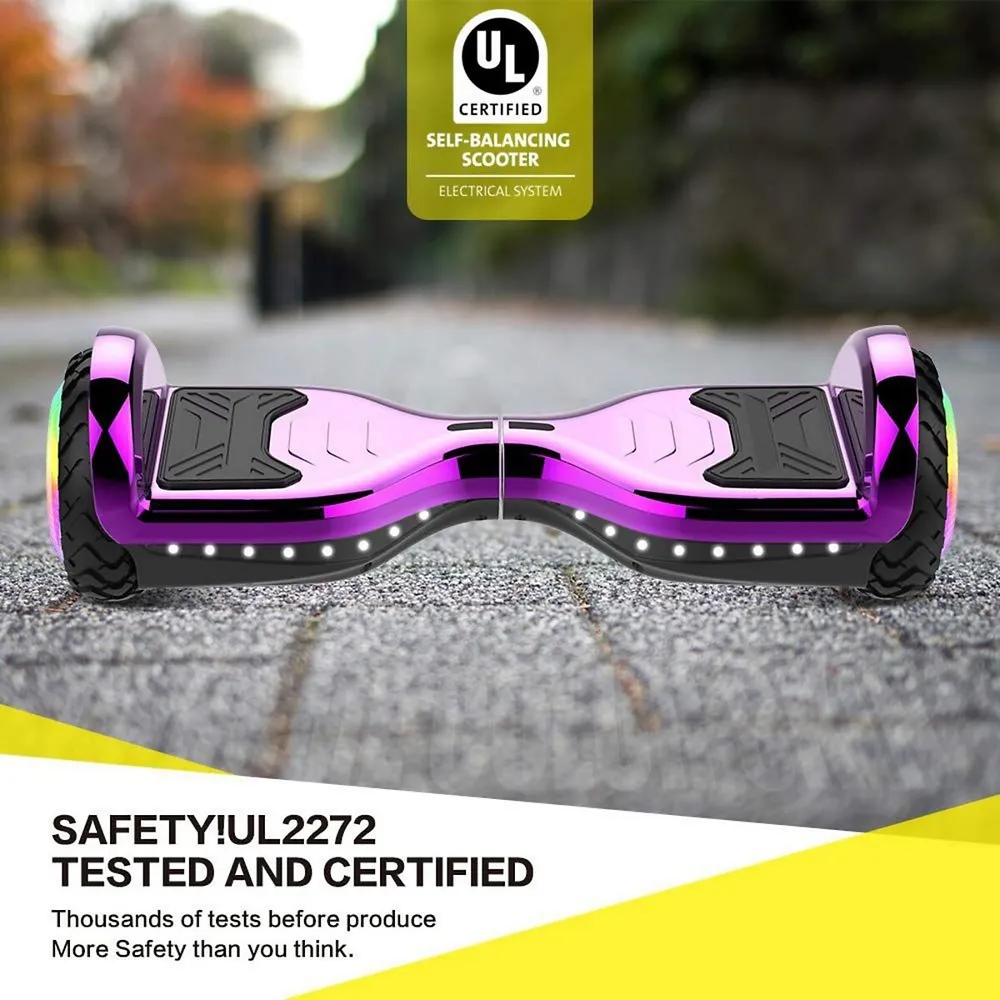 Pro 6.0 All-terrain Hoverboard - Ul 2272, Purple