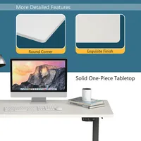 48'' Universal One-piece Desktop For Standard & Sit To Stand Desk Frame