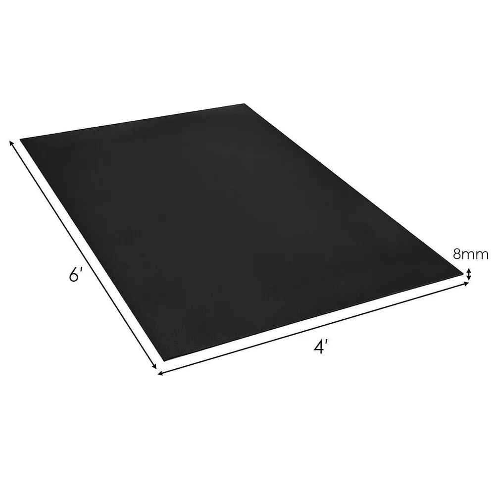 Large Yoga Mat 6' X 4' X 8 Mm Thick Workout Mats For Home Gym Flooring