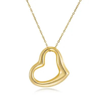 10kt With Floating Heart Pendant