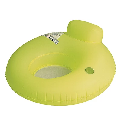 Inflatable Yellow Inner Tube Water Sofa Swimming Pool Lounger Float - 48-inch