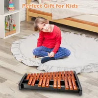 25 Note Xylophone Wooden Percussion Educational Instrument W/ 2 Mallets