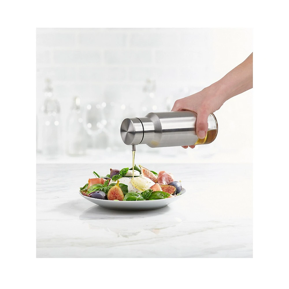 Stainless Steel-Sleeve Oil Bottle