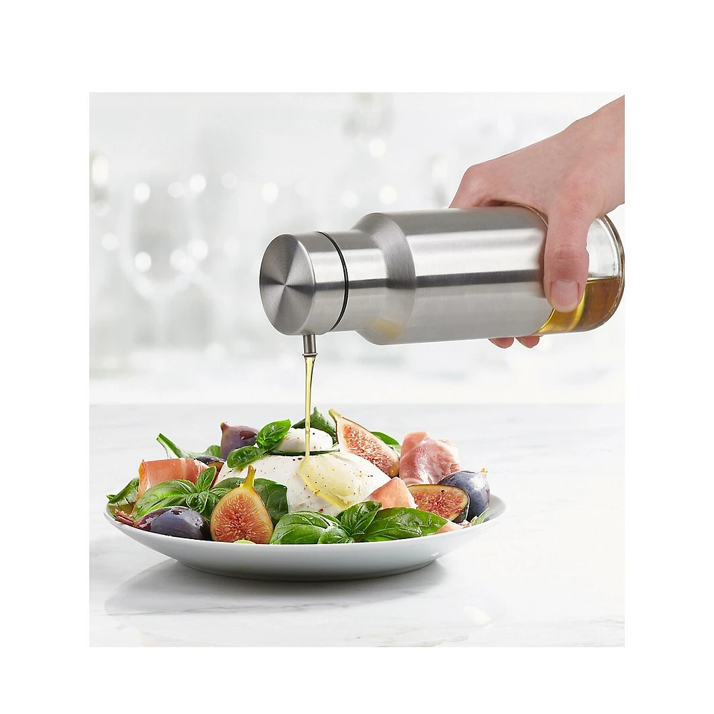 Stainless Steel-Sleeve Oil Bottle