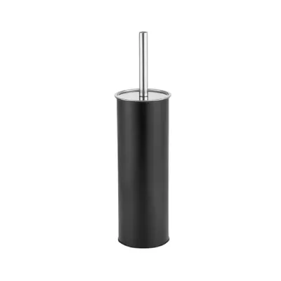 Toilet Brush And Metal Holder With Lid