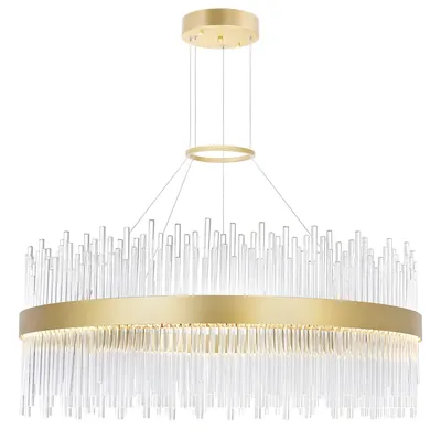 Genevieve Led Chandelier With Medallion Gold Finish