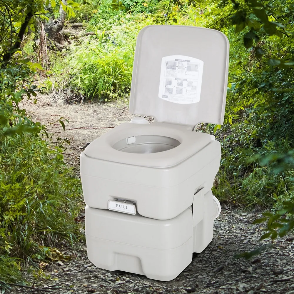Outdoor Portable Travel Toilet Flushable Tank