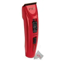 Fx3 Professional High Torque Cordless Clipper + 2x Fade Soft Knuckle Neck Brush Red