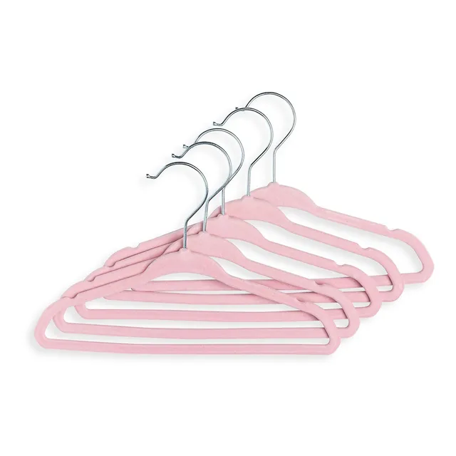 Tendertyme Bright Pink Baby Girls 10 Decorative Clothes Hangers