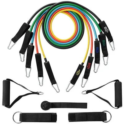 Resistance Band Set Workout Bands 11pcs Kit For Resistance Training, Fitness, Physical Therapy