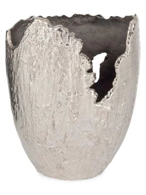 Nickel Terra Metal Small Vase
