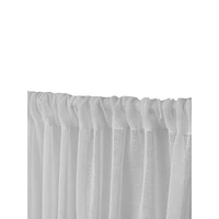 Belgian Sheer Rod Pocket Top Curtain Panel