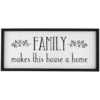 Family Makes This House A Home Framed Wall Art - 23.75"