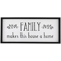 Family Makes This House A Home Framed Wall Art - 23.75"