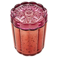 Go Be Lovely Pink Pepper Flourish Glass Candle