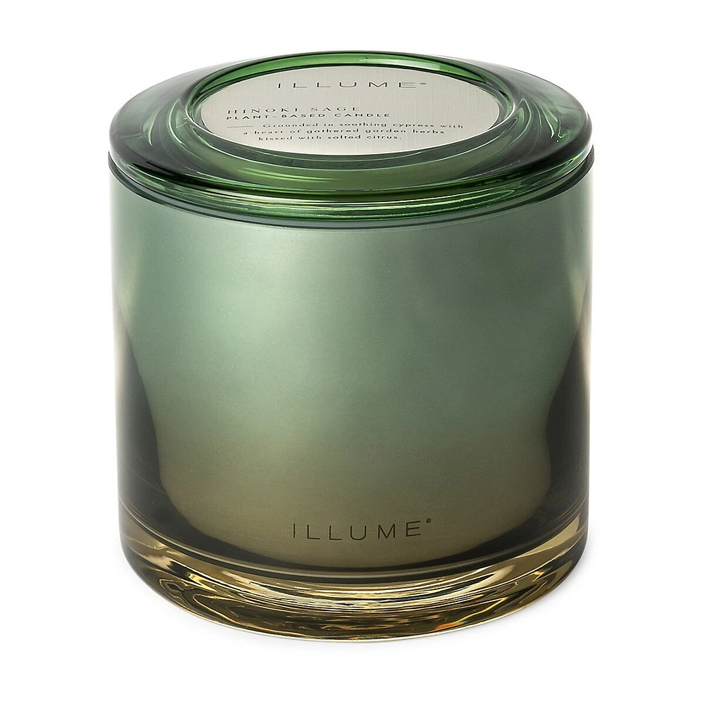 Essentials Hinoki Sage Statement Glass Candle