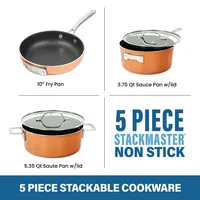 Stackmaster 5 Piece Space Saving Cookware Set